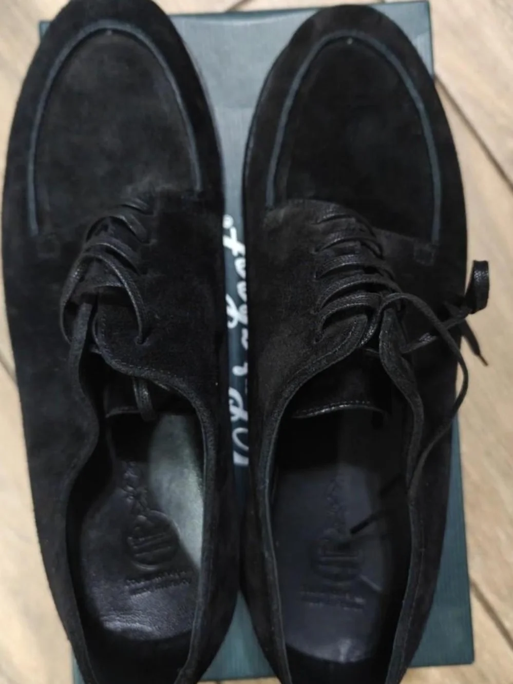 Arpenteur Paraboot Oxfords Black Suede Lace-Up Men’s Derby Shoes 9.5
